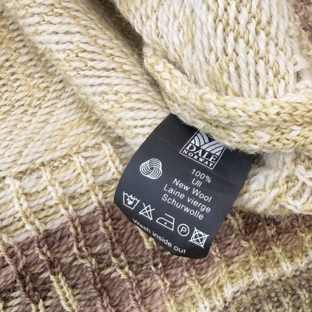 Dale of Norway Fair Isle Wool Mock Neck Pullover Sweater - Picture 9 of 9